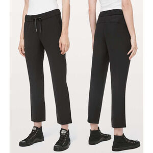 NWT Lululemon On The Fly Straight Leg Ankle Pants *Woven 27" Black Women's 2